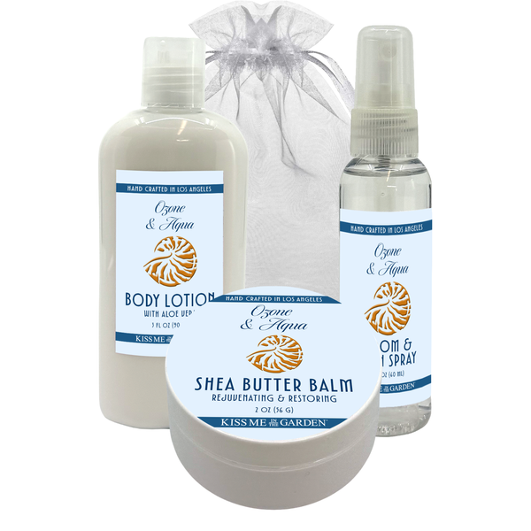 Ozone & Aqua 3 Piece Gift Set – Kiss Me in the Garden